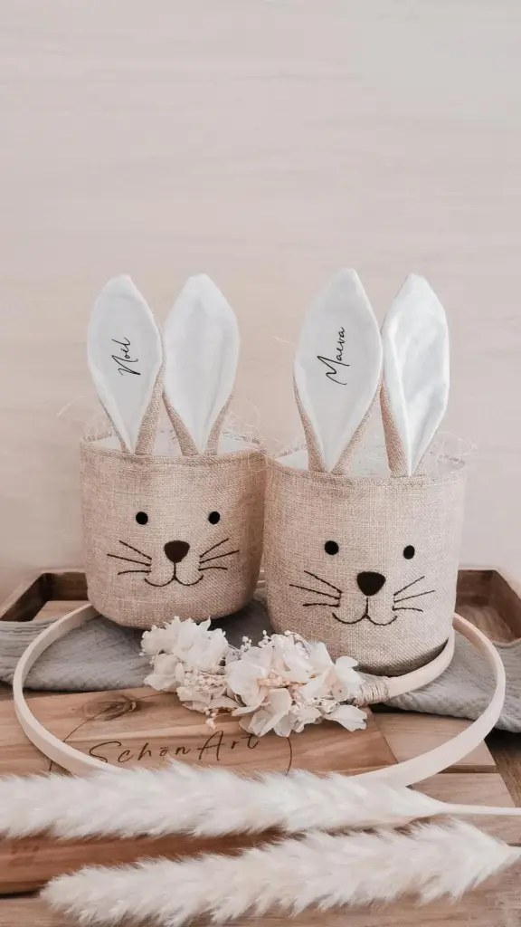Osternest Stoffhase