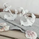 Deko-Anker im maritimen Stil mit Muschelverzierung